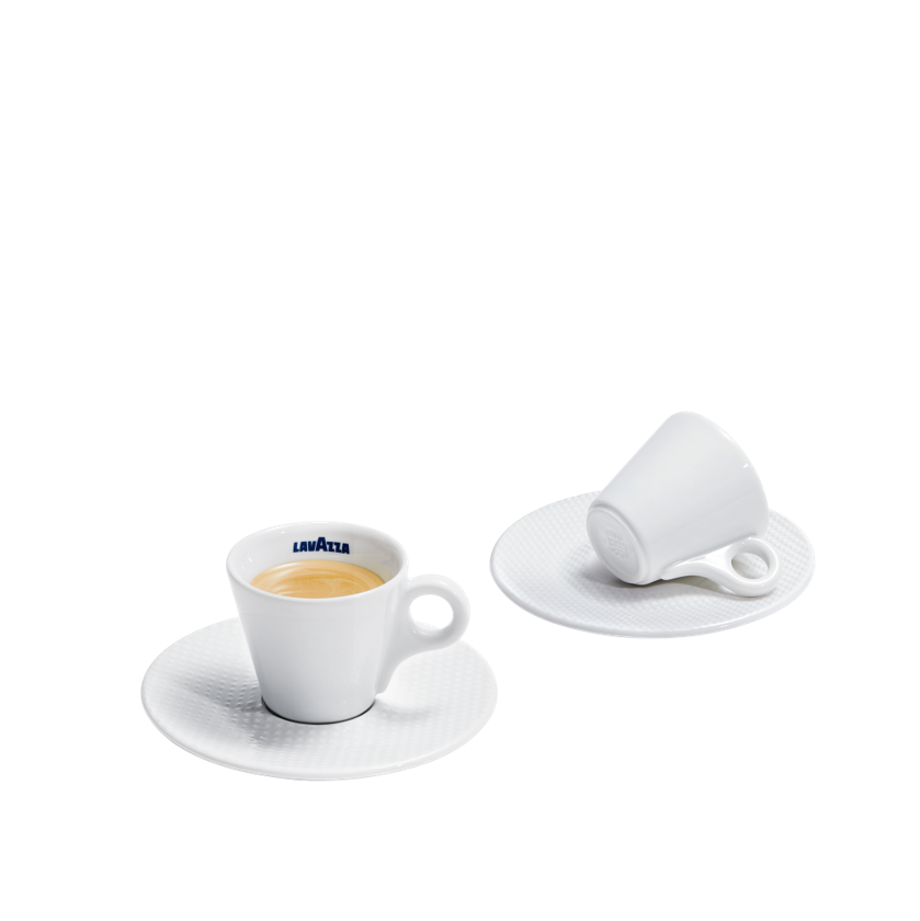 x6 Lavazza Espresso Cup & Saucer Italian Coffee Mug Barista Demitasse  Expresso