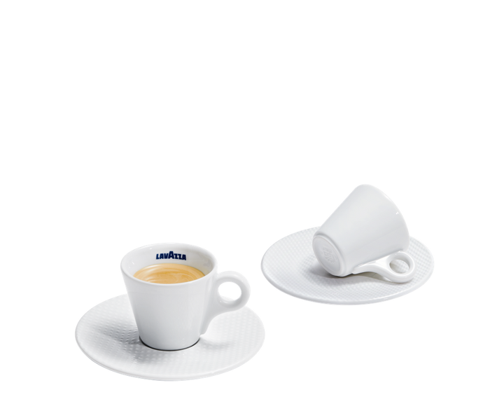 Lavazza 6 Espresso Cups & Saucers